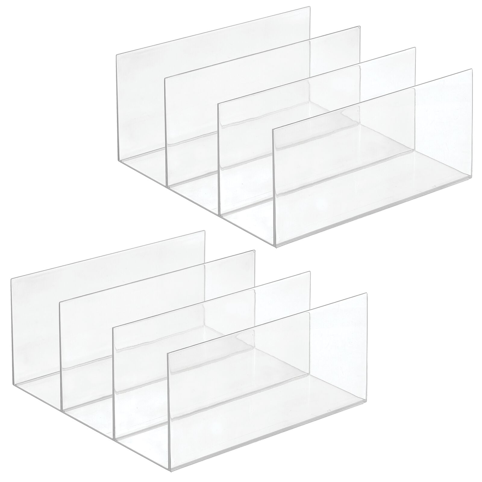 3 Drawers 18 Sections mDesign Plastic Kitchen Storage Tea Organizer Clear 