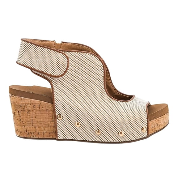 Corkys Womens Frisky Wedge Slingback Casual Shoes