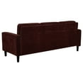 thumbnail image 5 of Ruth 3-piece Fabric Upholstered Track Arm Sofa Rust Red, 5 of 18