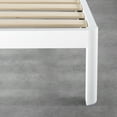 thumbnail image 6 of Mellow KERT Metal and Wood Platform Bed frame with Upholstered Headboard, Full, Oak Grey, 6 of 11
