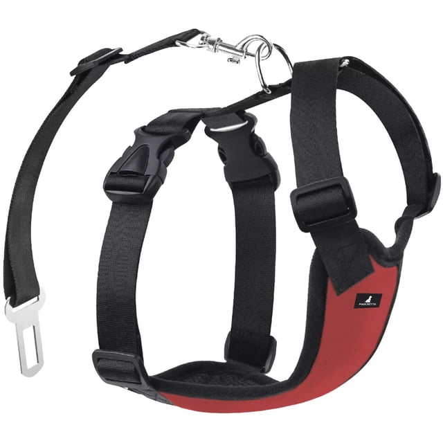 Mascretta Pechera para perro con Cinturon de Seguridad para Auto Mascretta Pechera para Perro
