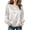 04# White, variant on Women's Cotton Oversized Tops Ihhxva Silky Long Sleeve Top Loose Fit Blouson Sleeves Satin Blouse Casual Flowy Tunic for Work Date Night S-3XL