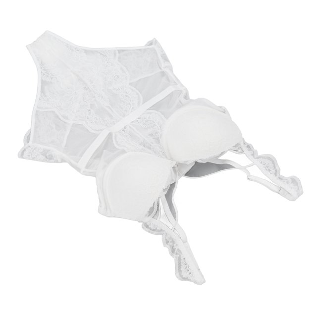 Body de encaje de una pieza Ropa interior de encaje de una pieza Body de encaje Suave elástico V profundo Elegante Ropa interior de una pieza para mujer para la noche de bodas ANGGREK Otros