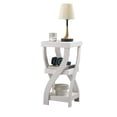 thumbnail image 4 of InRoom Furniture 2003WH-E 12 x 12 x 23 in. Side Table, White, 4 of 4
