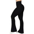 thumbnail image 5 of Flare Yoga Pants, Crossover Yoga Pants with Tummy Control, High-Waisted and Wide Leg, 5 of 5