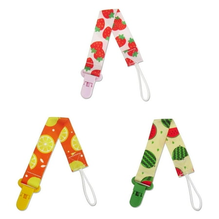 Clearance Under $1.84! 3Pcs Pacifier Clip with Adjustable Buckle for Clothing (One Size, 3pcs)