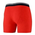 thumbnail image 2 of Iugvhana Men's Boxer Briefs, Cotton Underwear with Pouch, Moisture Wicking Breathable Boxer Briefs for Men Red S, 2 of 4