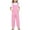 Pink-2025, variant on MKOSPLRT Jumpsuits for Girl Children Sleeveless Tie Knot Wide Leg Jumpsuits Scoop Neck Baggy Overalls Solid Casual Long Jumpers with Pocket