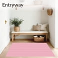 thumbnail image 3 of ODIKA 4'x6' Machine Washable Non-Slip Area Rug, Professional Guard Barrier XL Trackpad Featuring Quick Release Corner High Traffic Rug, Pink, 685311, 3 of 7