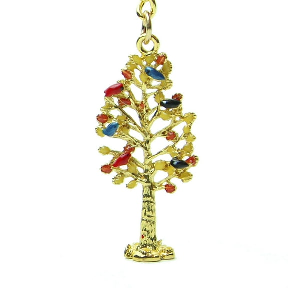 Feng Shui Wealth Tree Amulet Keychain