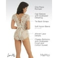 thumbnail image 3 of LoveMoi Women's Ava Lace Boyshort Romper with Sweetheart Neckline - Boys - Male, XL, White, 3 of 7