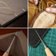thumbnail image 2 of Pequeñas herramientas de bricolaje con mango de madera, taladro cónico de cuero redondo, 2 of 5