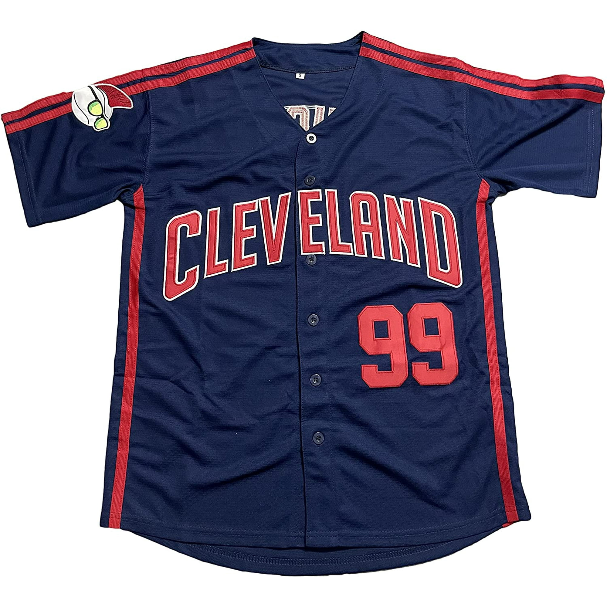 Personalized Mens Movie Baseball Jersey Rick Vaughn #99 Stitched Wild Thing Shirt, Men's, Size: Medium, Blue