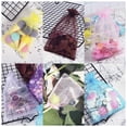 thumbnail image 5 of 100 bolsas de organza oso de fresa 4 x 6 pulgadas colores mezclados con cordón, 5 of 5