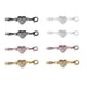 thumbnail image 5 of 2 juegos de cierres magnéticos de joyería de corazón cierre magnético para collar de cuero oro + plata, 5 of 5