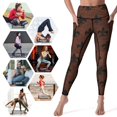 thumbnail image 5 of Fleur De Lis Leggings Jogger Pants Women's Tights Womens Leggings, 5 of 6