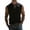Black, variant on Men's Linen Henley T-Shirt Sleeveless Half Buttons Casual Beach T-Shirts with Pocket Fashion Travel Muscle Fit Tops