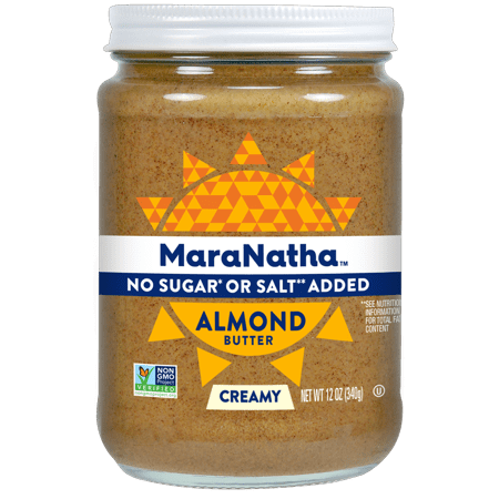 Illipe Butter - (2 Pack) MaraNatha No Sugar or Salt Added Creamy Almond Butter, 12 oz