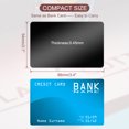 thumbnail image 2 of Uxcell 0.45mm Metal Business Cards Blank Laser Engraving Aluminum Name Card, Black 100 Pack Matte Black, 2 of 6