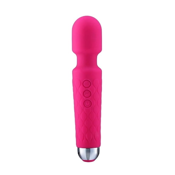 Rechargeable Personal Wand Massager 20 Vibration Patterns & 8 Speed Vibration Modes, Waterproof, Handheld, Cordless for Neck Shoulder Back Body Massage, Sports Recovery & Muscle Aches