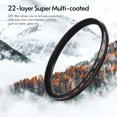 thumbnail image 2 of FlyFlise PRO TANLE 82mm CPL Circular Polarizer Filter 22 Layer Super Multi Coated with Storage, 2 of 8