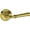 Gold, variant on Baldwin HDDUNRRR055 Dunsmoor Non-Turning One-Sided Dummy Door Lever - Nickel