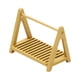 thumbnail image 4 of Estante de almacenamiento de madera para casa de muñecas a escala 1/12, modelo de muebles para casa de muñecas DIY Beige, 4 of 9