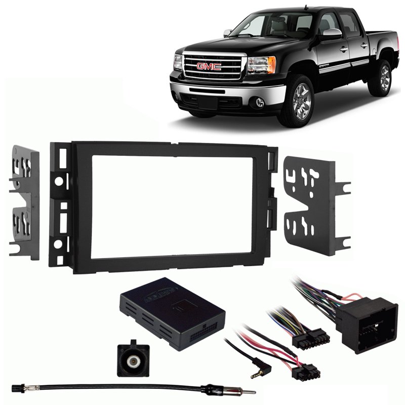 Fits GMC Sierra w/ OE NAV 2012-2013 Double DIN Harness Radio Install