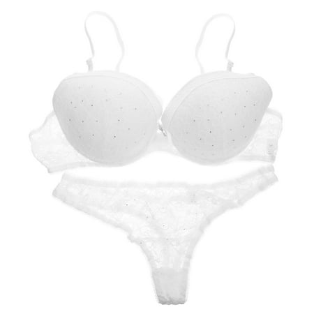 GOOHOCHY Lace Bra Set See-through Lingerie Push up Bra Miss 14.00X93.00X1.00CM