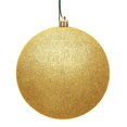 thumbnail image 1 of Boule d'Ornement de Noël Perforée de Paillettes d'Or de Miel de 6 Po - 4 par Sac, 1 of 1