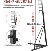 TLSUNNY 150 LBS Height Adjustable Punching Bag Stand, Heavy Duty Free Standing Boxing Bag Stand with Weighted Base, for Home Gym & Fitness Training