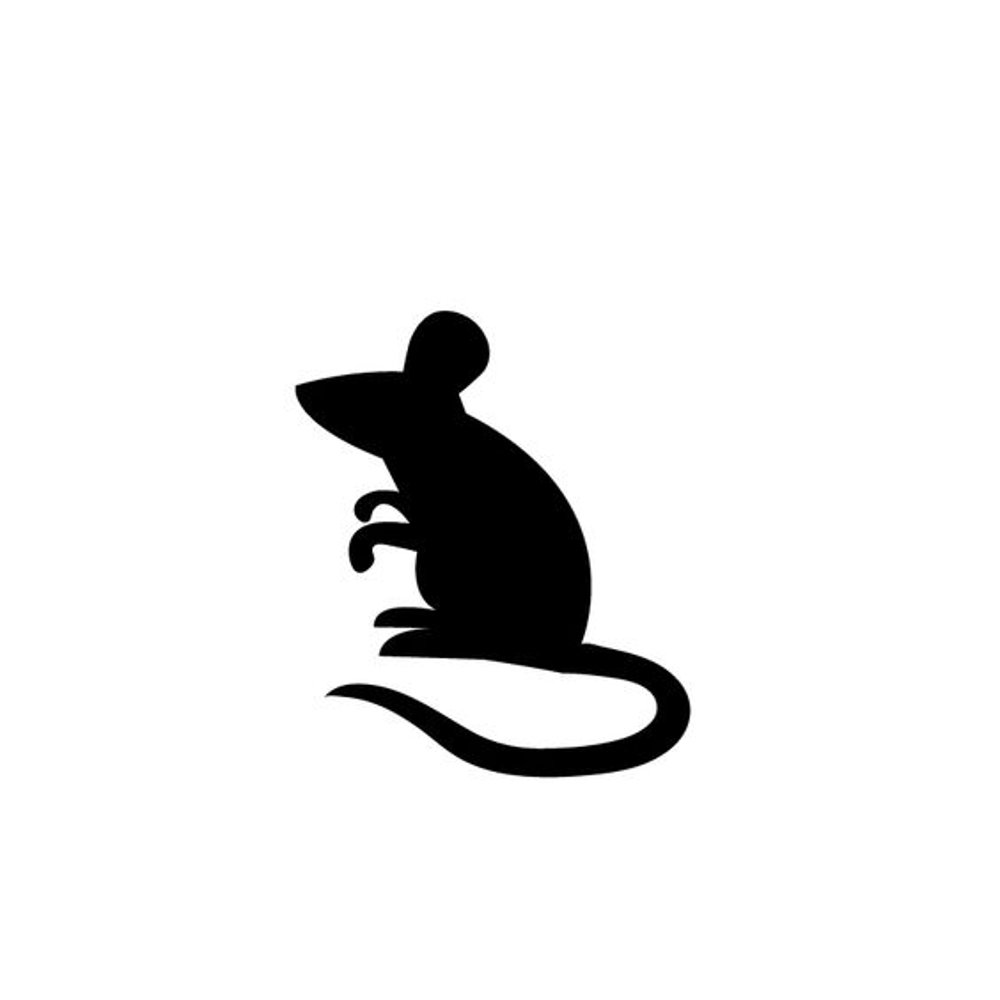 Pack of 3 Mouse Stencils Made from 4 Ply Mat Board 11x14, 8x10, 5x7
