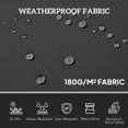 thumbnail image 3 of Auvent Latéral Rétractable pour Patio - Écran d'Intimité Gris Anthracite 79"x236 Pouces / Résistant aux UV, Ombrage Extérieur Imperméable pour Balcon et Terrasse, 3 of 7