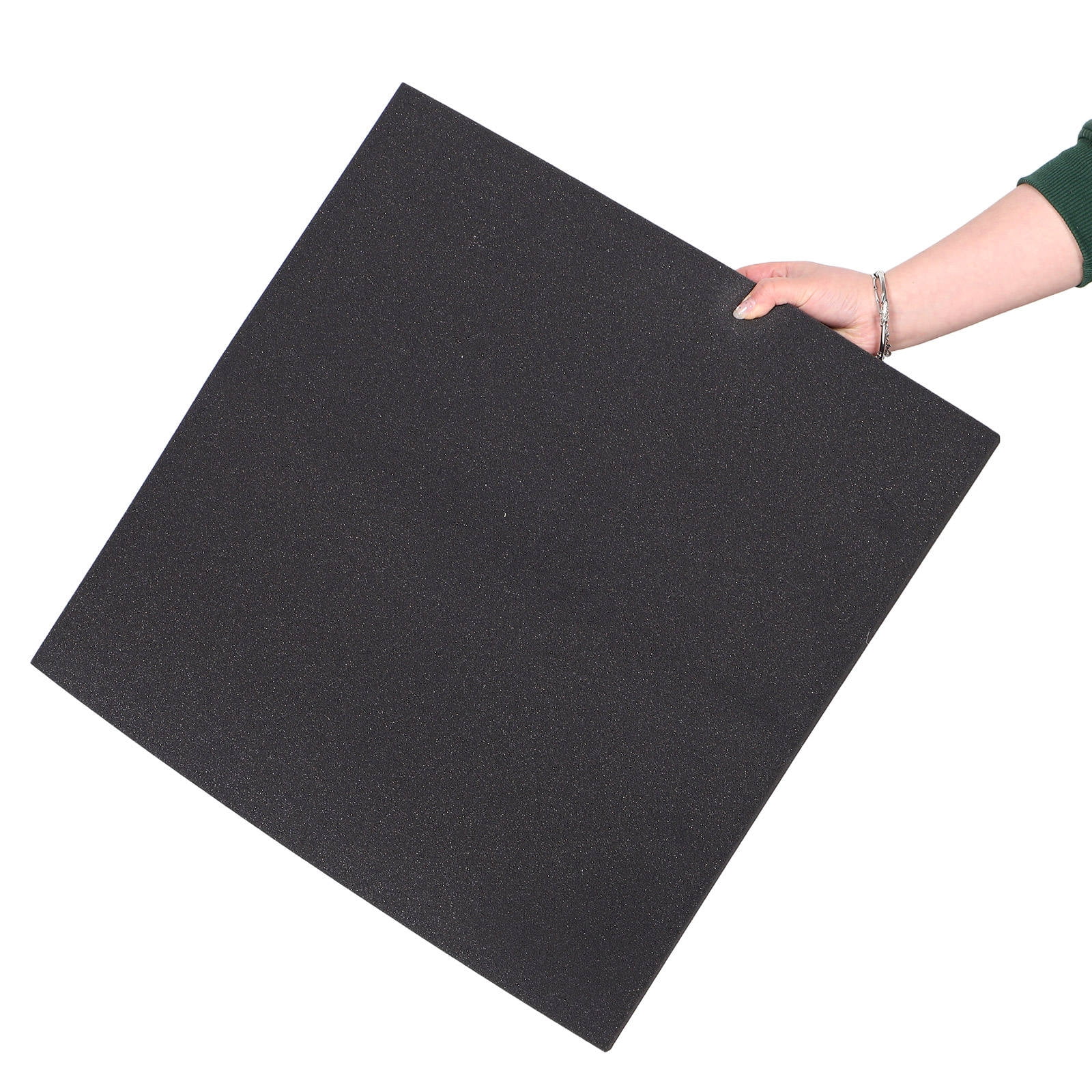 DEEPCRAFF High Density Firm Black Sofa Support Cushion Insert for Sagging Couch Restoration and Comfort Enhancement
