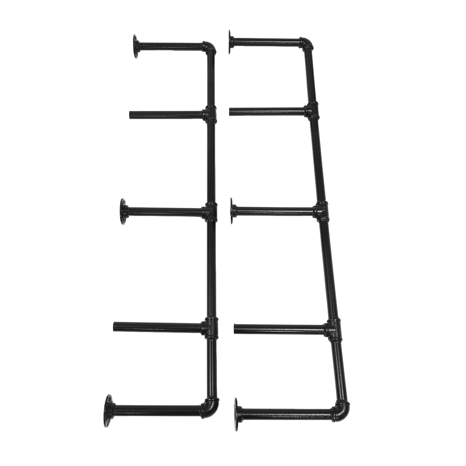 Miumaeov 4 Tier Industrial Pipe Shelving Wall Mounted Rustic Metal Floating Shelves for Farmhouse Kitchen Bar Shelving 36"