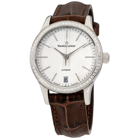 Maurice Lacroix Les Classiques - Maurice Lacroix Les Classiques Date Silver Dial Stainless Steel Ladies Watch LC6016SD5011301