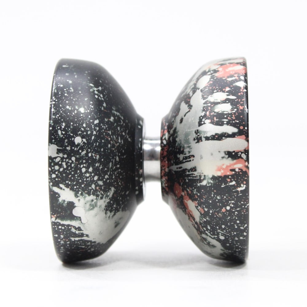 Ace Yo Amusing MAX Yo-Yo - Wide Bi-Metal YoYo (Black/Silver/Orange)