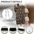 thumbnail image 6 of COEQINE Hummingbird Crutch Pouch Floral Storage Organizer for Underarm Crutches Adjustable Broken Foot Underarm Crutch Pouch Crutch Compartment Bag for Kids, Men, Women, 6 of 7