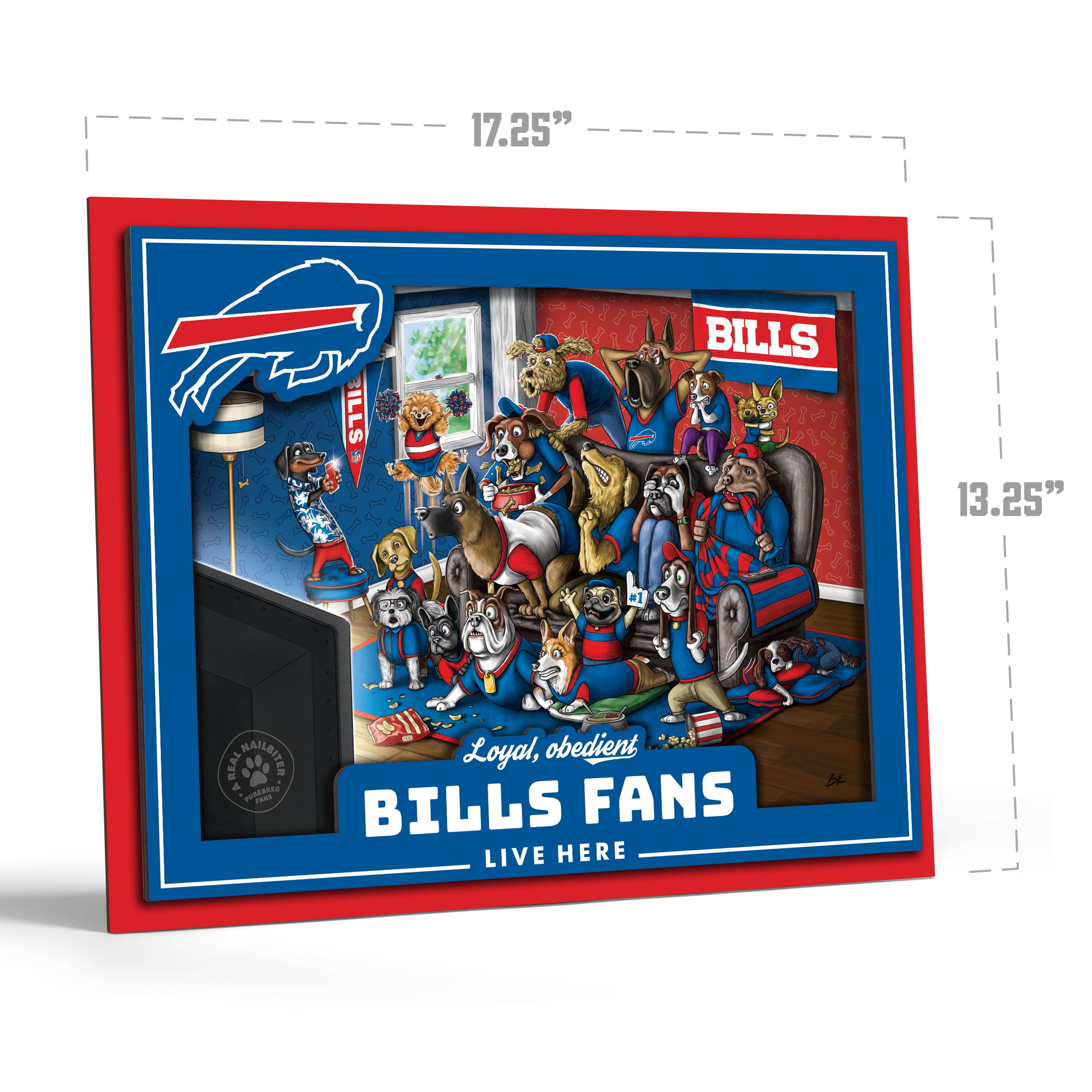 YouTheFan NFL Buffalo Bills Purebred Fans Wall Art