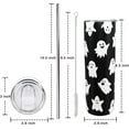 thumbnail image 2 of Halloween Tumbler Halloween Gifts for Women, ghost cups gothic Tumblers with Lids and Straw, Coffee Mug Travel Halloween Cup Unique Birthday Gift, 2 of 7