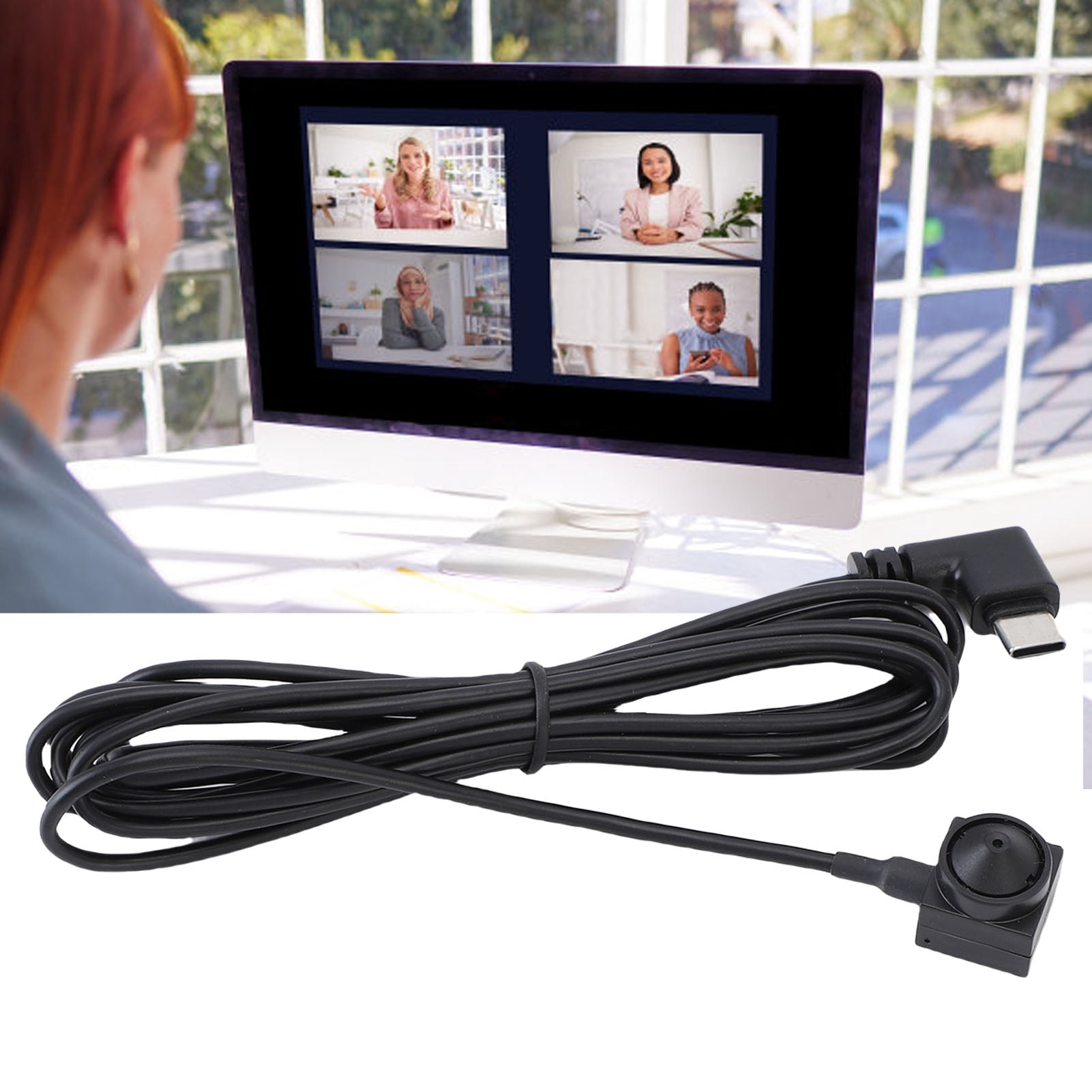 USB Webcam Smart Light Sensing Screen Webcam High Resolution CMOS for   Linux OTG Functionality