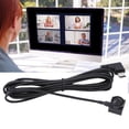 thumbnail image 1 of Center Mounted Webcam UVC Plug Play, Type C USB Camera with CMOS Sensor, 67 Degree Fixed Focus for PC Conference Desktop, 1 of 7