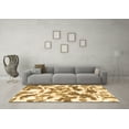 thumbnail image 3 of Ahgly Company Indoor Square Abstract Brown Modern Area Rugs, 8' Square, 3 of 4