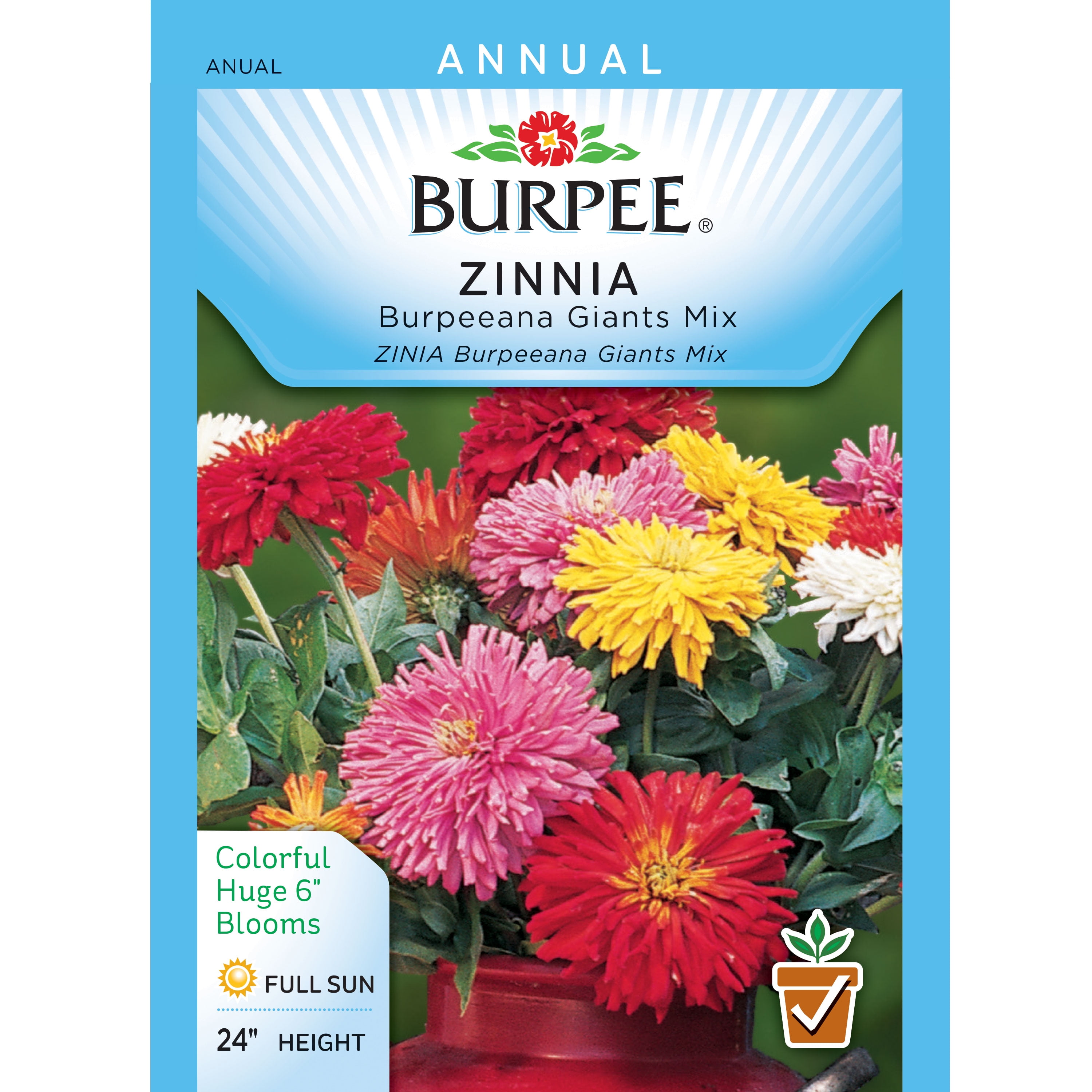 BurpeeZinnia, Burpeeana Giants Mix Seed Packet