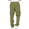 thumbnail image 5 of Cargo Joggers Men, Mens Cargo Pants Elasticated Waist Work Trousers Slim Jogging Bottoms Drawstring Sweatpants Outdoor Tracksuit Bottoms Cargos Sports Track Pants with Pockets S-5XL, 5 of 7
