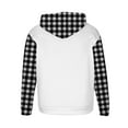 thumbnail image 4 of gbyLJF Hoodies for Men Drawstring Checkered Printed Hooded Sweatshirt Long Sleeve Flannel Shirts Men Apparel Pullover with Pocket, 4 of 5