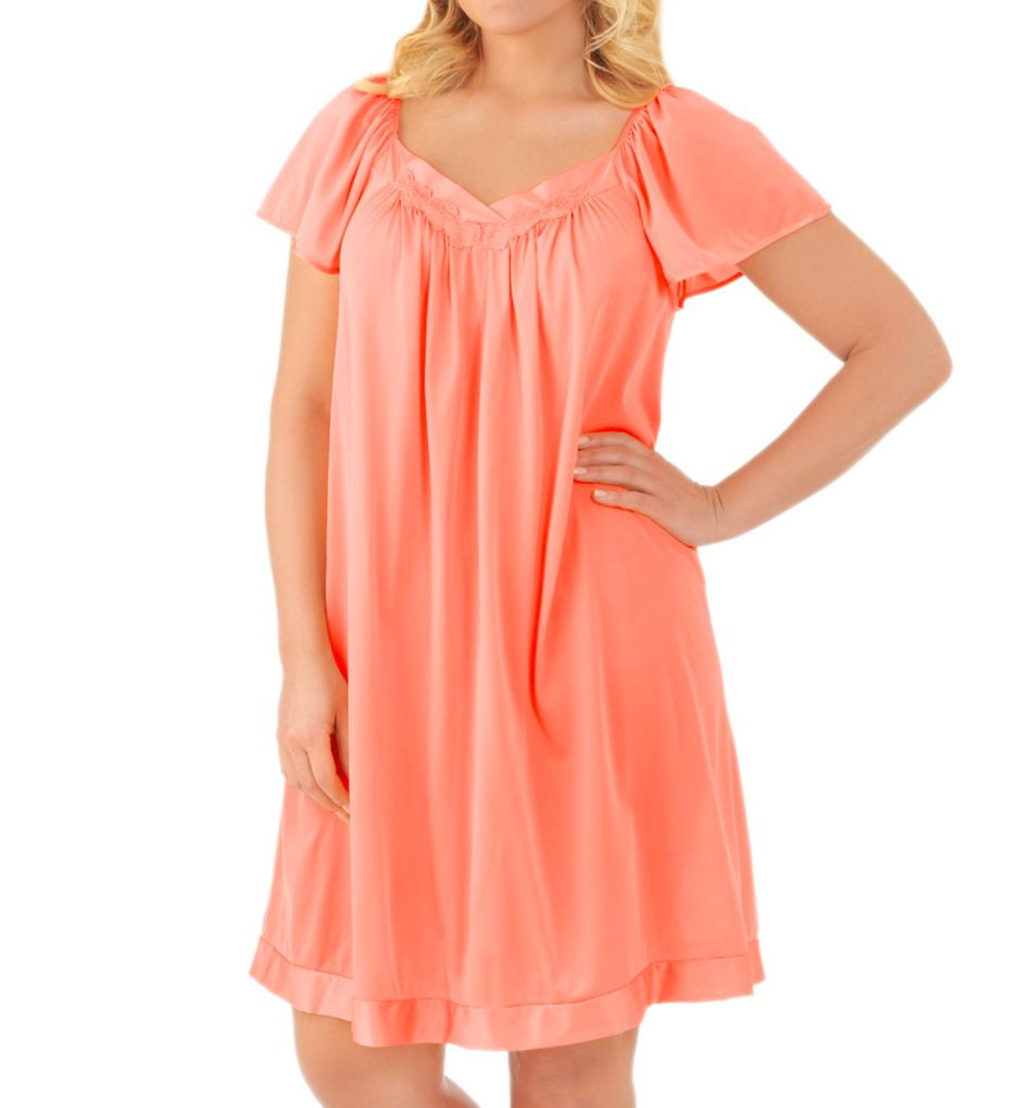 Exquisite Form Women's Flutter Sleeve Short Nightgown #30109