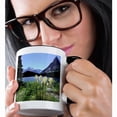 thumbnail image 2 of 3drose, Montana, Glacier Np, Swiftcurrent Lake Mt. Wilbur - Us27 Rer0015 - Ric Ergenbright, 15oz Two-tone Black Mug, 2 of 6