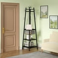 thumbnail image 2 of VECELO Coat Rack with Deep Metal Basket, 2-tier Shelves & 8 Dual Hooks, Hall Trees Freestanding Coat Hanger for Entryway Bedroom Living Room College Dorm Apartments, Black, 2 of 9