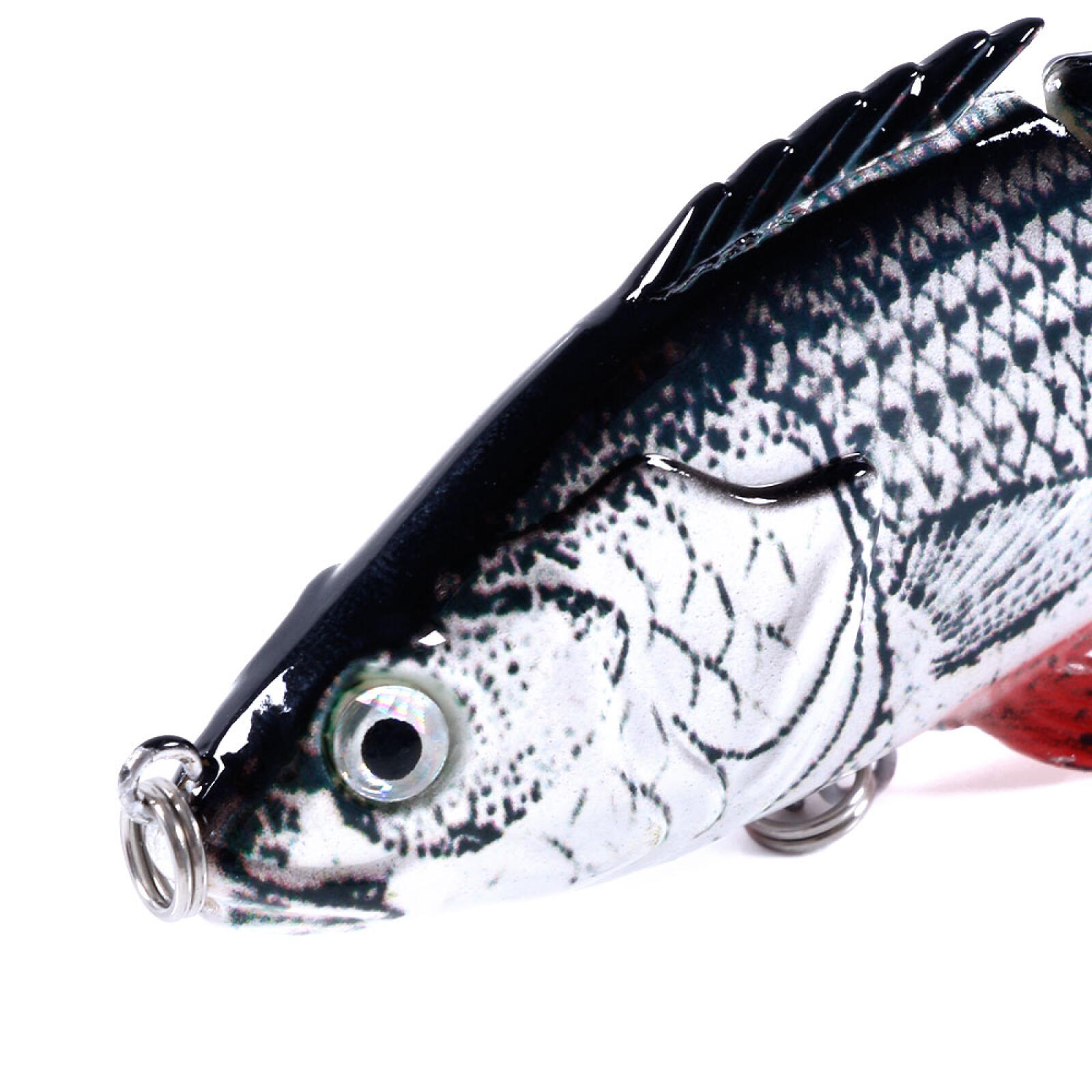 HENGJIA Fishing Lures, 5pcs Large Multi Jointed Fish Fishing Kits Slow Sinking Lifelike Swimbait Freshwater and Saltwater for Trout Bass Lures, 3.94"/0.63oz